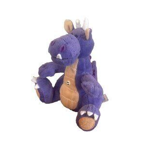 Pepino Fat Dragons Beanosaurs Mini Sidney Purple Dino Plush Vintage 1991